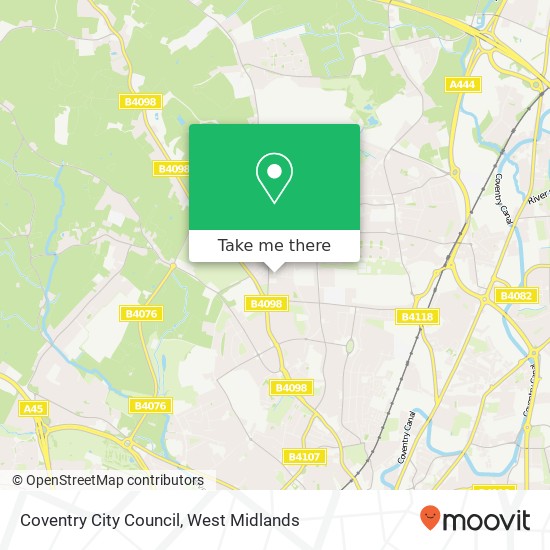 Coventry City Council map