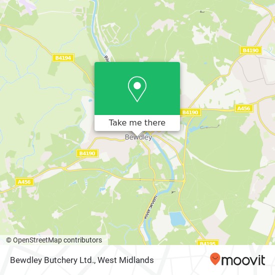Bewdley Butchery Ltd. map