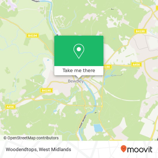 Woodendtops map