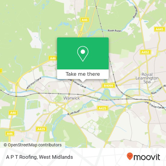 A P T Roofing map