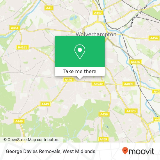 George Davies Removals map