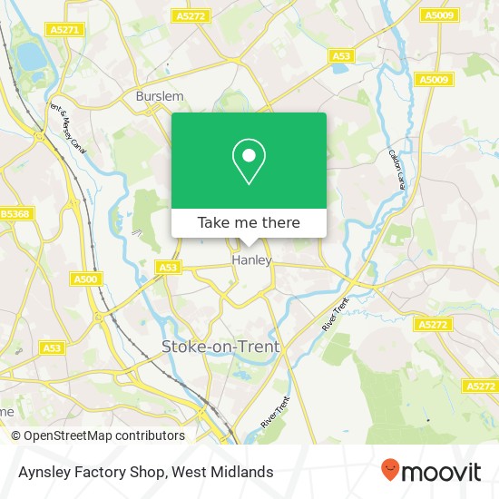 Aynsley Factory Shop map