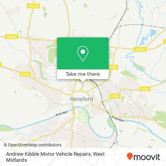 Andrew Kibble Motor Vehicle Repairs map