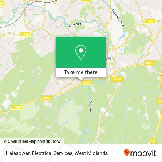 Halesowen Electrical Services map