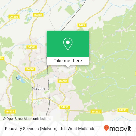 Recovery Services (Malvern) Ltd. map