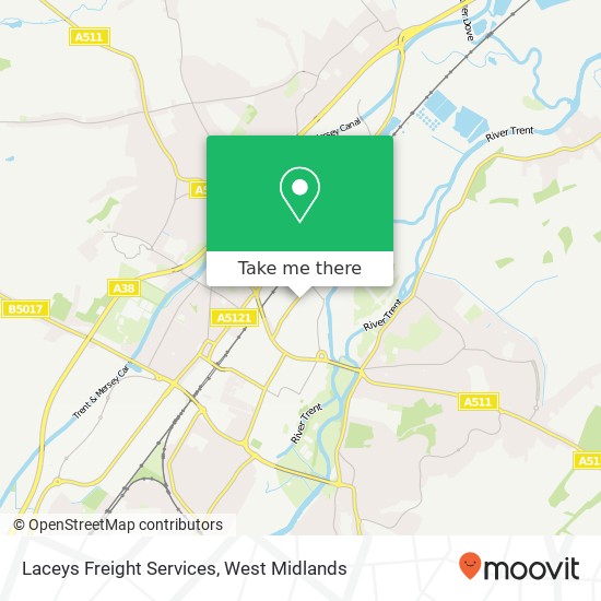 Laceys Freight Services map