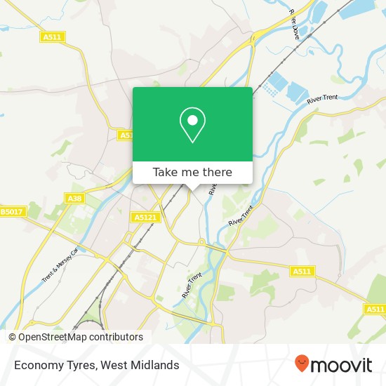 Economy Tyres map