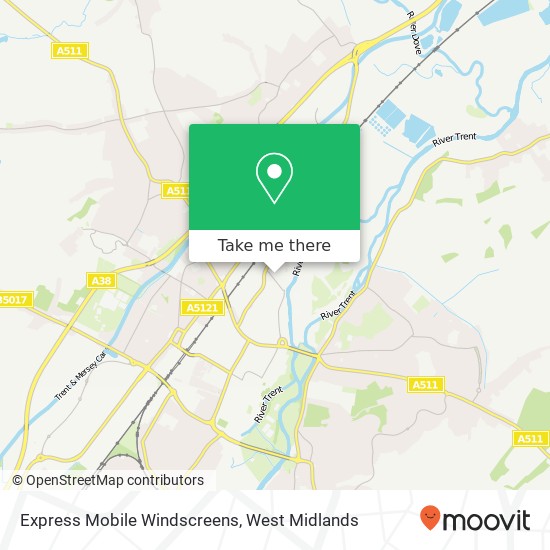 Express Mobile Windscreens map