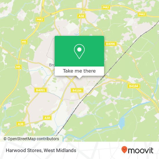 Harwood Stores map