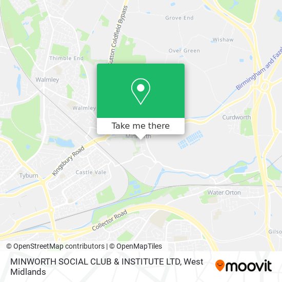 MINWORTH SOCIAL CLUB & INSTITUTE LTD map