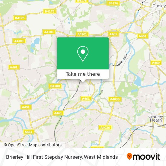 Brierley Hill First Stepday Nursery map