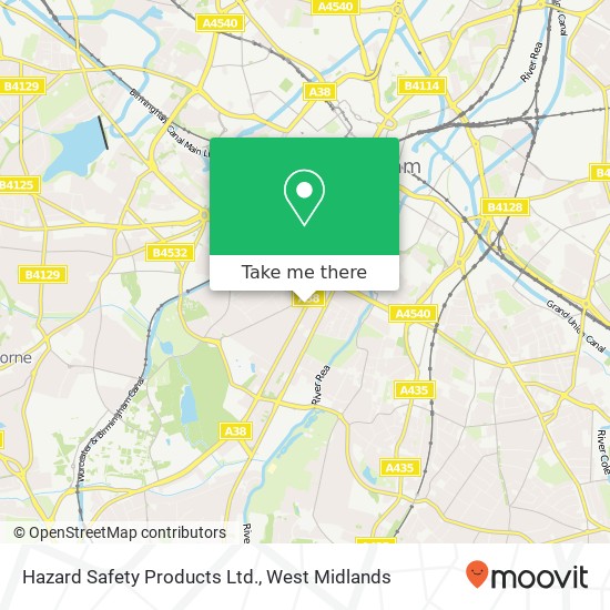 Hazard Safety Products Ltd. map