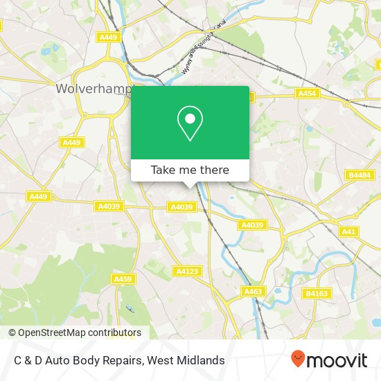 C & D Auto Body Repairs map