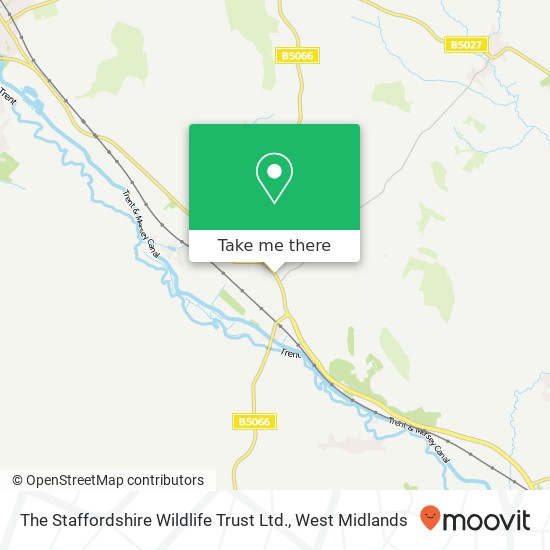 The Staffordshire Wildlife Trust Ltd. map