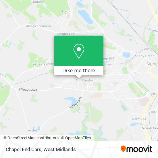Chapel End Cars map
