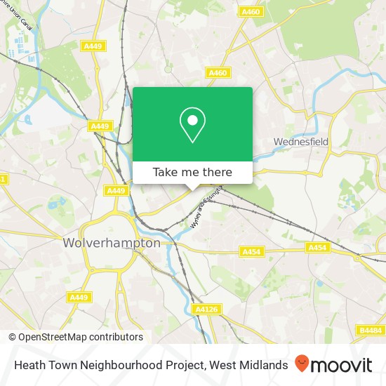 Heath Town Neighbourhood Project map
