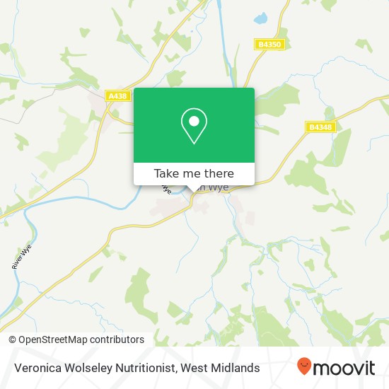 Veronica Wolseley Nutritionist map