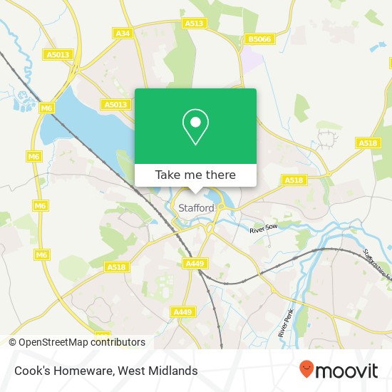 Cook's Homeware map