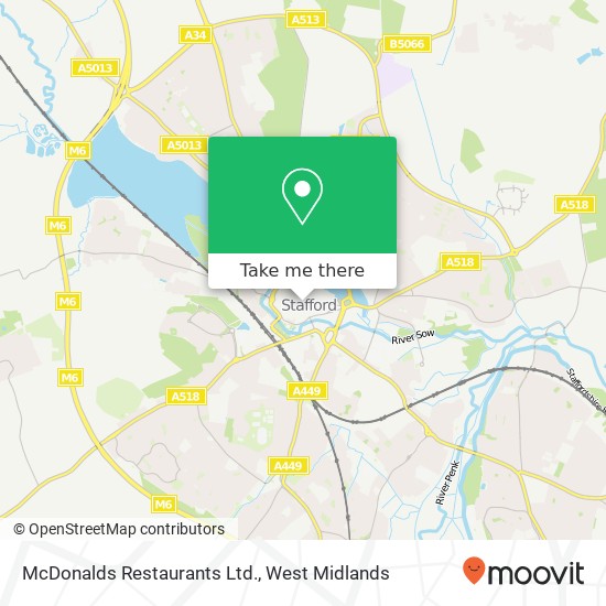 McDonalds Restaurants Ltd. map