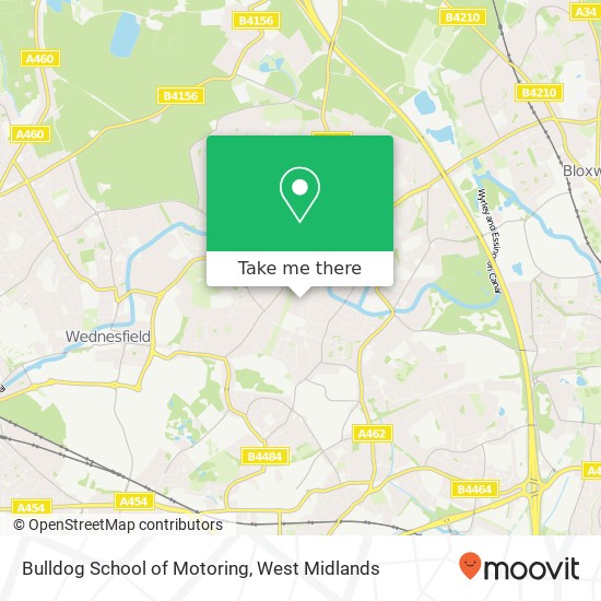 Bulldog School of Motoring map