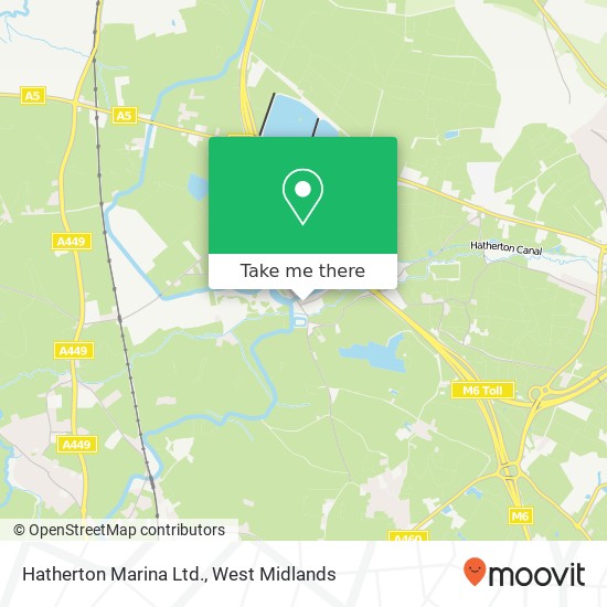 Hatherton Marina Ltd. map