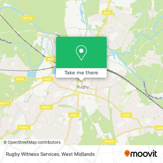 Rugby Witness Services map