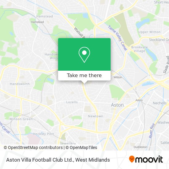 Aston Villa Football Club Ltd. map