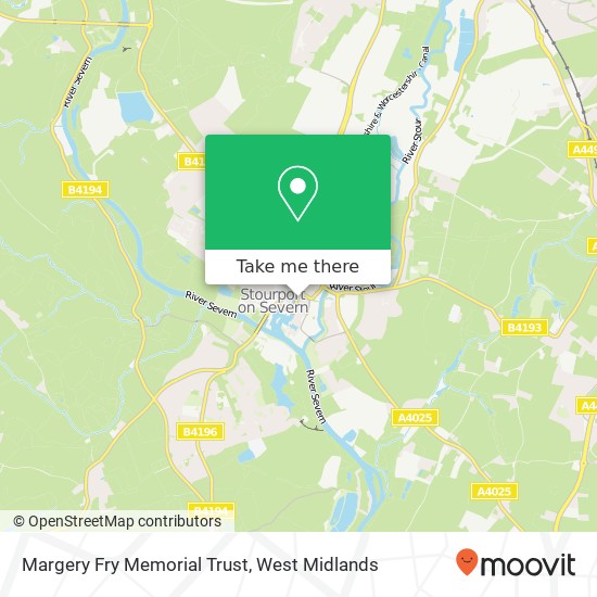 Margery Fry Memorial Trust map