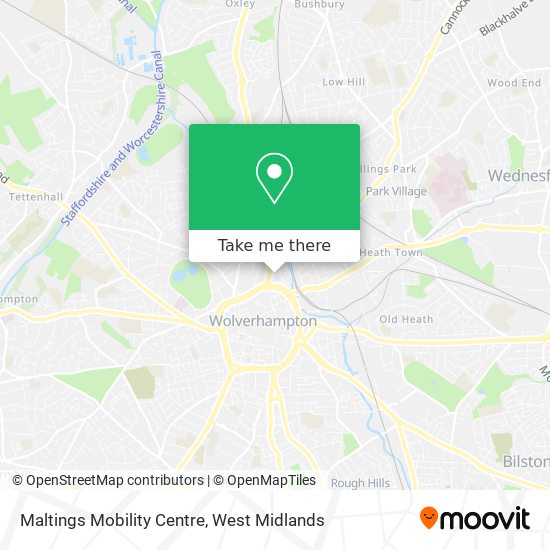 Maltings Mobility Centre map