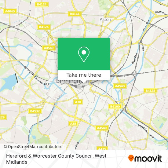 Hereford & Worcester County Council map