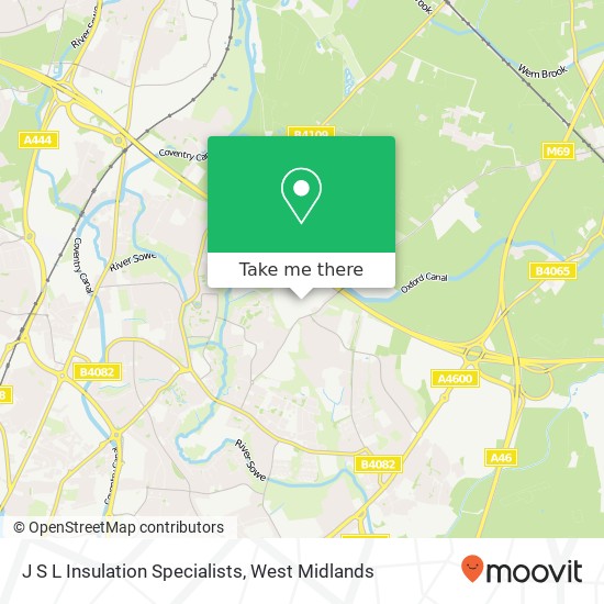 J S L Insulation Specialists map