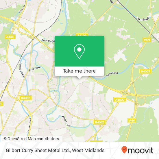 Gilbert Curry Sheet Metal Ltd. map