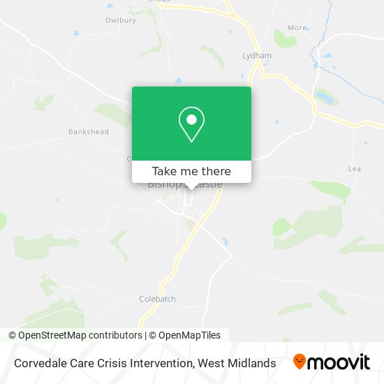 Corvedale Care Crisis Intervention map