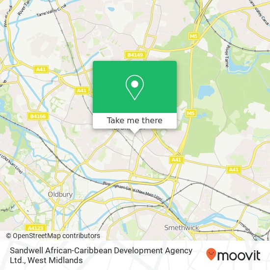 Sandwell African-Caribbean Development Agency Ltd. map