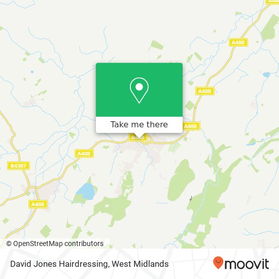 David Jones Hairdressing map