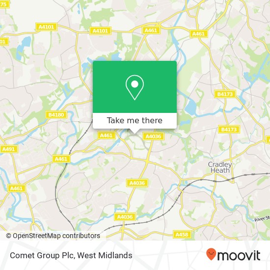 Comet Group Plc map