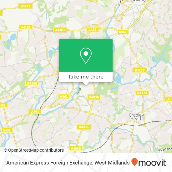 American Express Foreign Exchange map