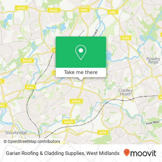 Garian Roofing & Cladding Supplies map