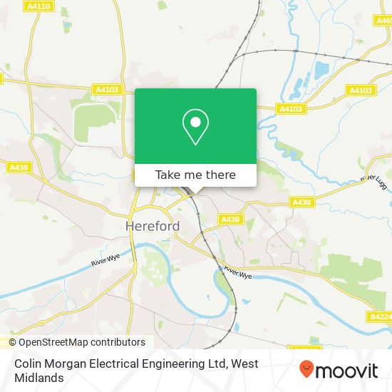 Colin Morgan Electrical Engineering Ltd map
