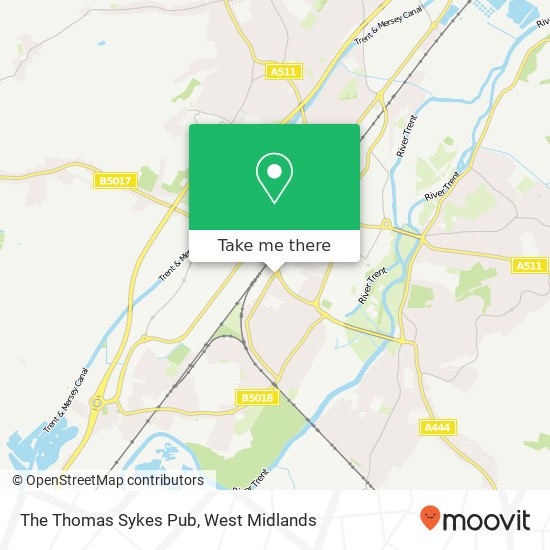 The Thomas Sykes Pub map