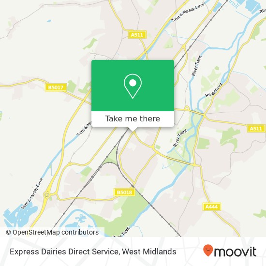 Express Dairies Direct Service map
