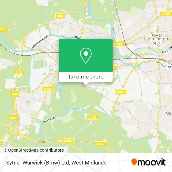 Sytner Warwick (Bmw) Ltd map