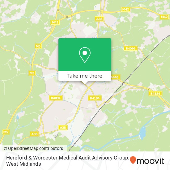 Hereford & Worcester Medical Audit Advisory Group map