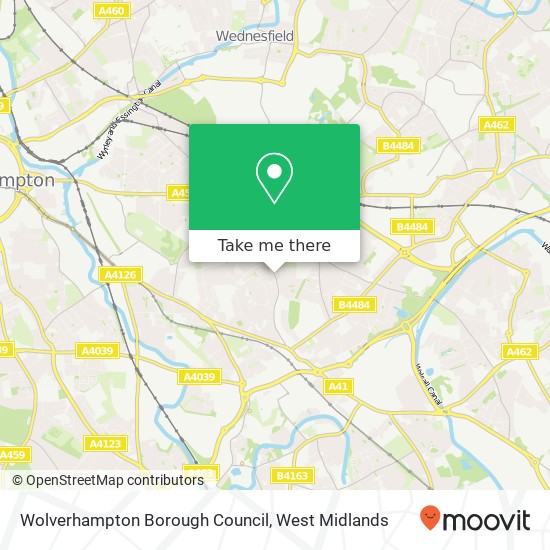 Wolverhampton Borough Council map