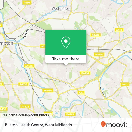 Bilston Health Centre map