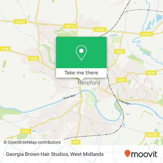 Georgia Brown Hair Studios map