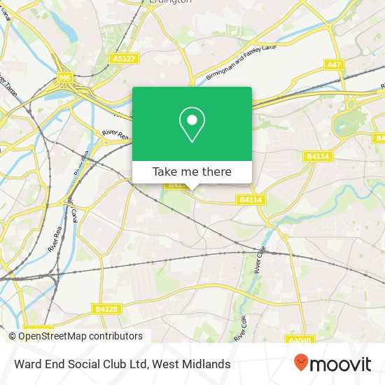 Ward End Social Club Ltd map