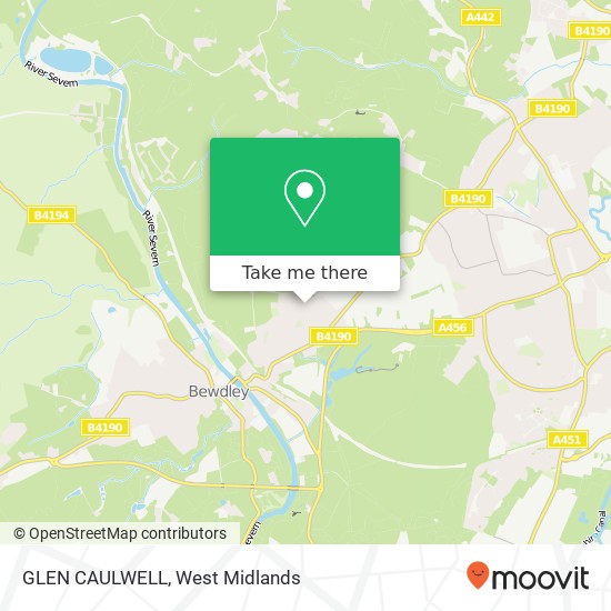 GLEN CAULWELL map