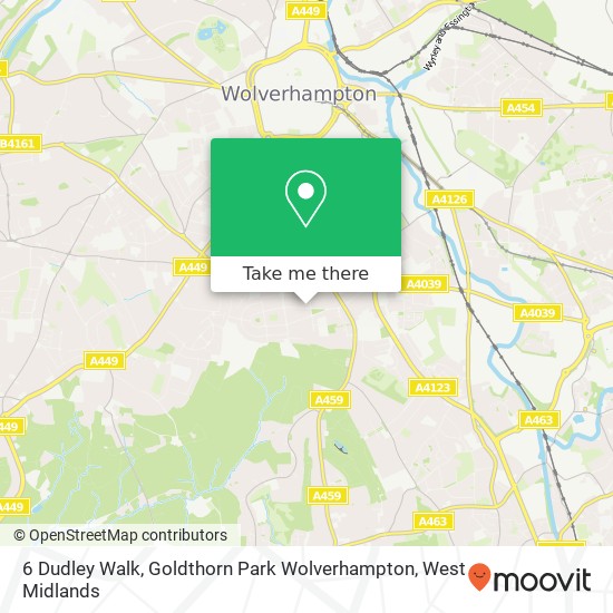 6 Dudley Walk, Goldthorn Park Wolverhampton map