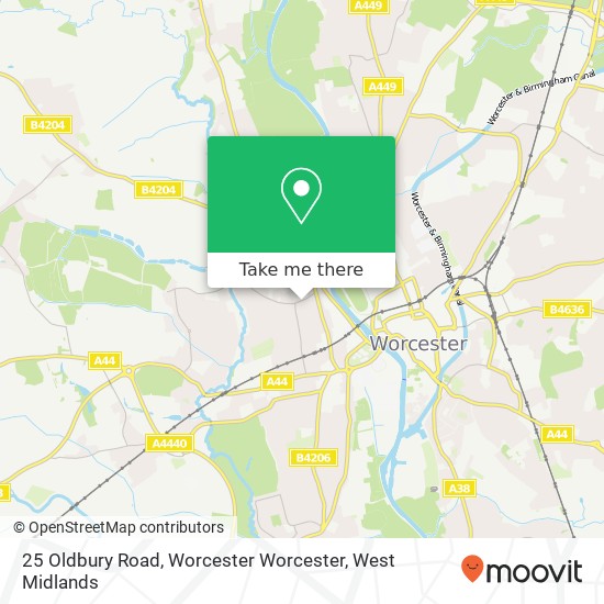 25 Oldbury Road, Worcester Worcester map